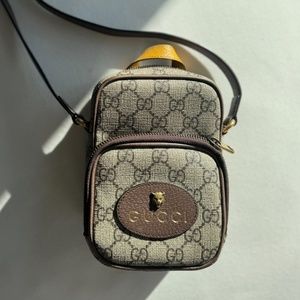 Gucci canvas mini crossbody bag